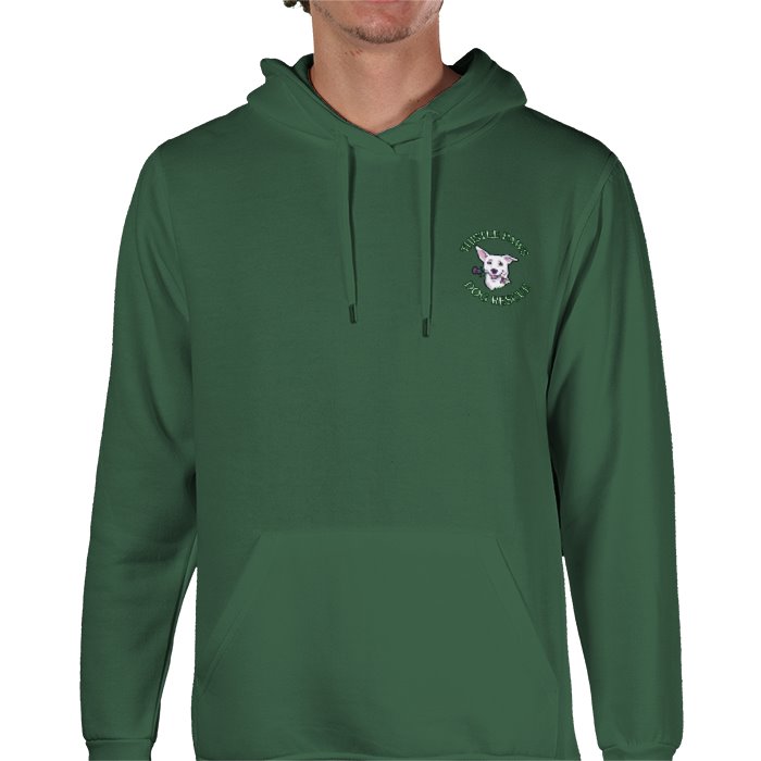 Thistle Paws Hoodie - Military Green Front